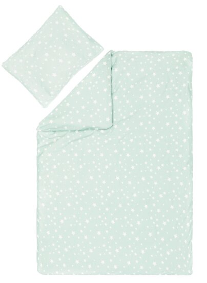 FILLIKID Lenjerie de pat din Jerse 2 piese Star mint