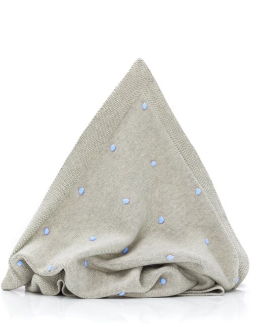 FILLIKID Patura tricotata 100 bumbac grey blue