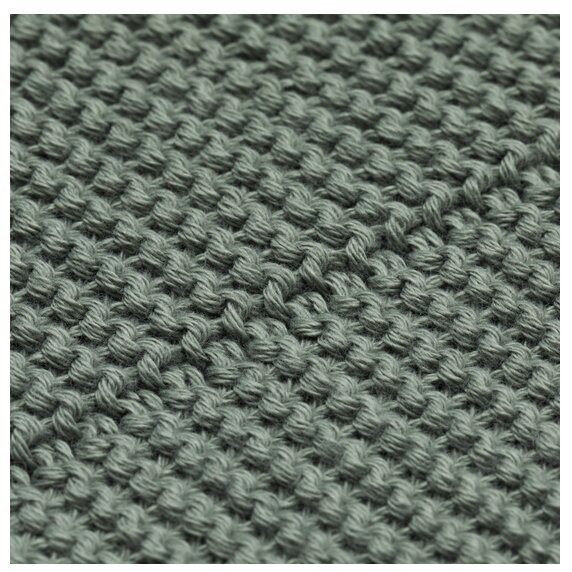 FILLIKID Patura tricotata din bumbac organic Green 80x100 cm