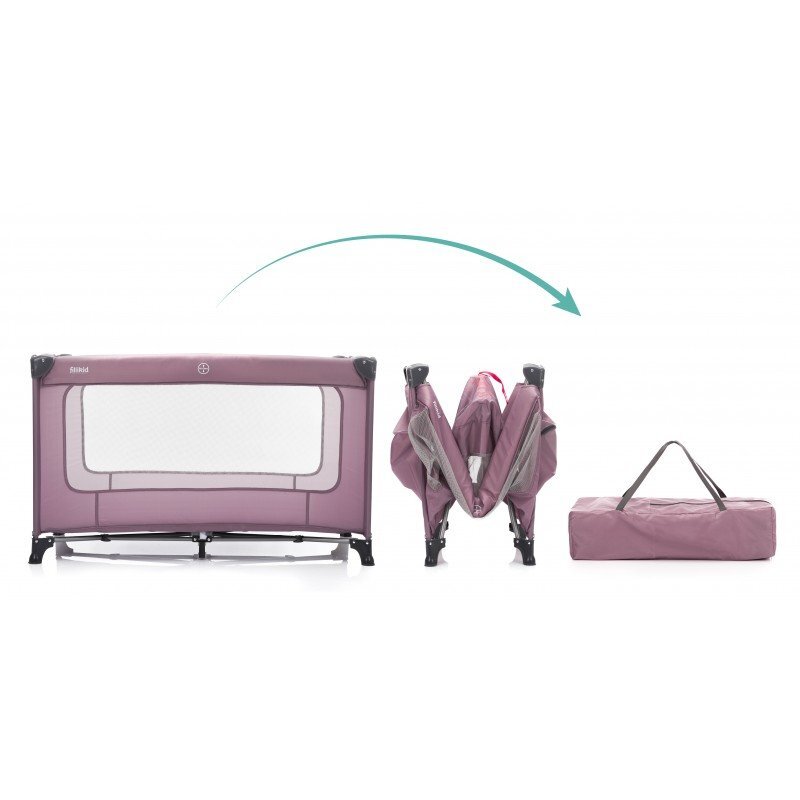 FILLIKID Patut pliabil Nizza raspberry 120x60 cm