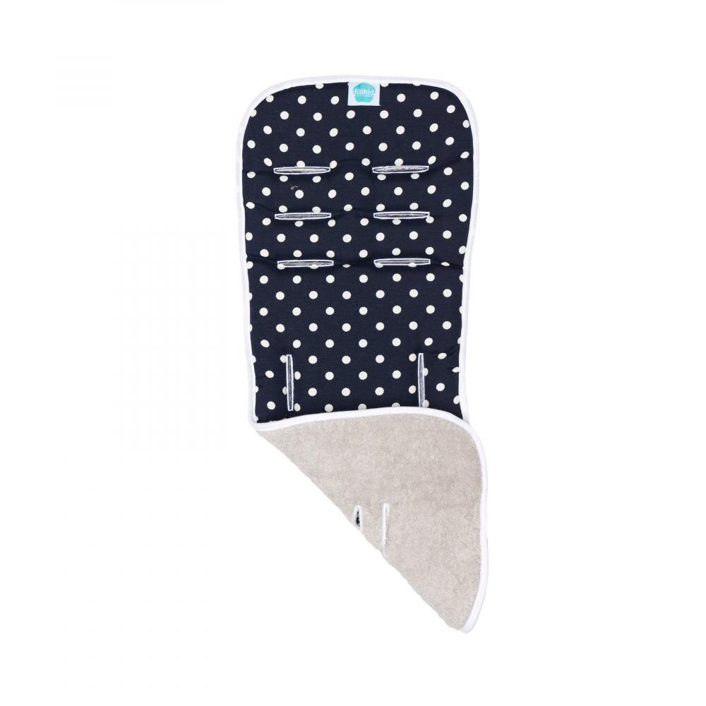 FILLIKID Perna cu memorie pentru carucior Navy dots