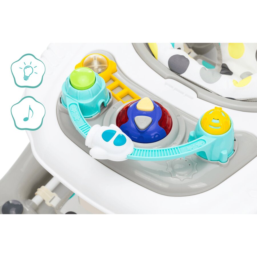 FILLIKID Premergator-balansoar cu jucarie Buline yellowgrey