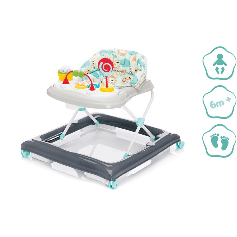 FILLIKID Premergator cu jucarie Jungla grey