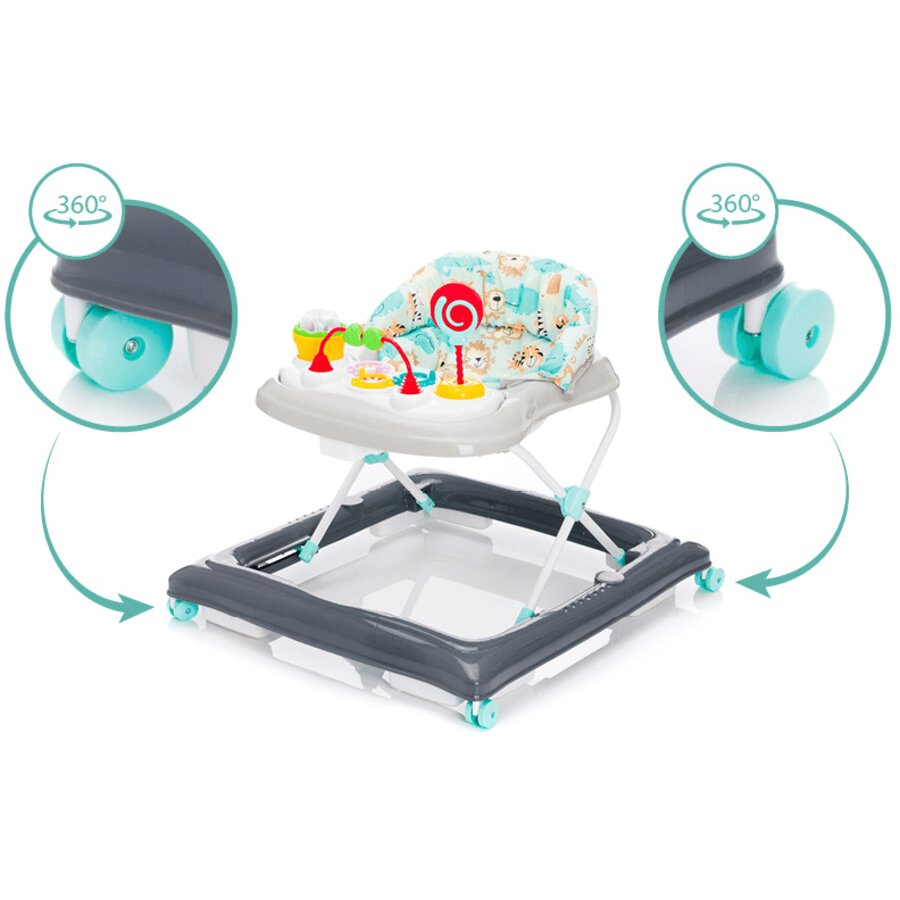 FILLIKID Premergator cu jucarie Jungla grey