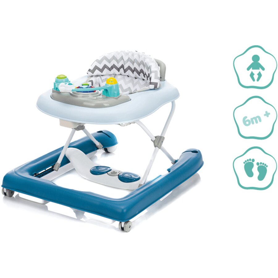 FILLIKID Premergator cu jucarie Zig Zag Blue