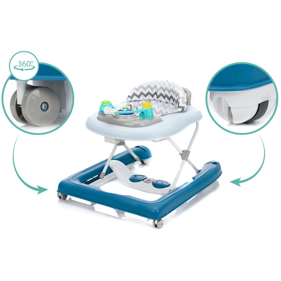 FILLIKID Premergator cu jucarie Zig Zag Blue