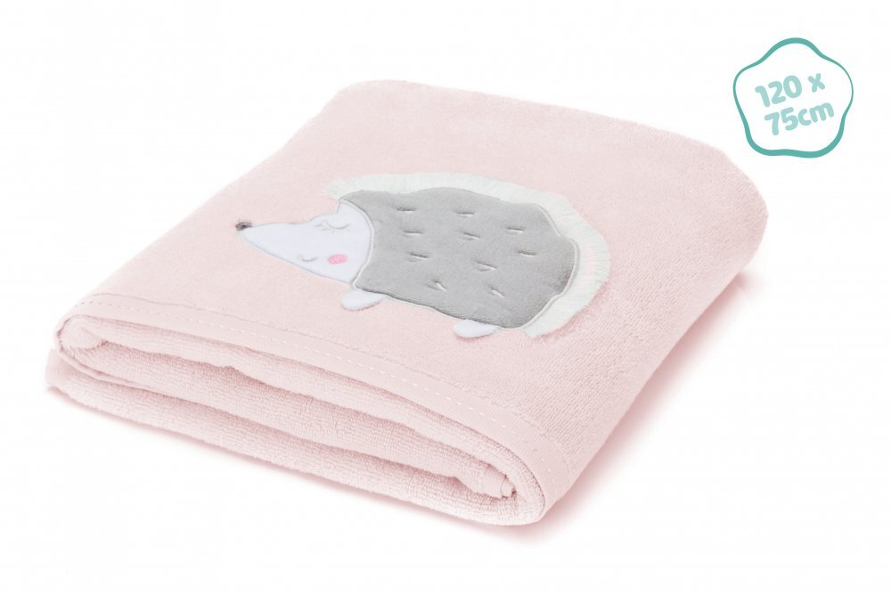 FILLIKID Prosop brodat arici pink 120x75 cm