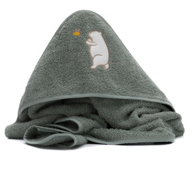 FILLIKID Prosop brodat Bear green 75x75 cm