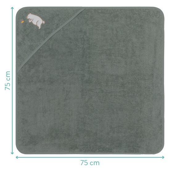 FILLIKID Prosop brodat Bear green 75x75 cm