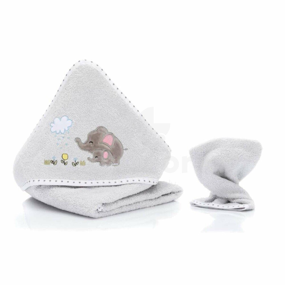 FILLIKID Prosop brodat cu manusa Elefant grey