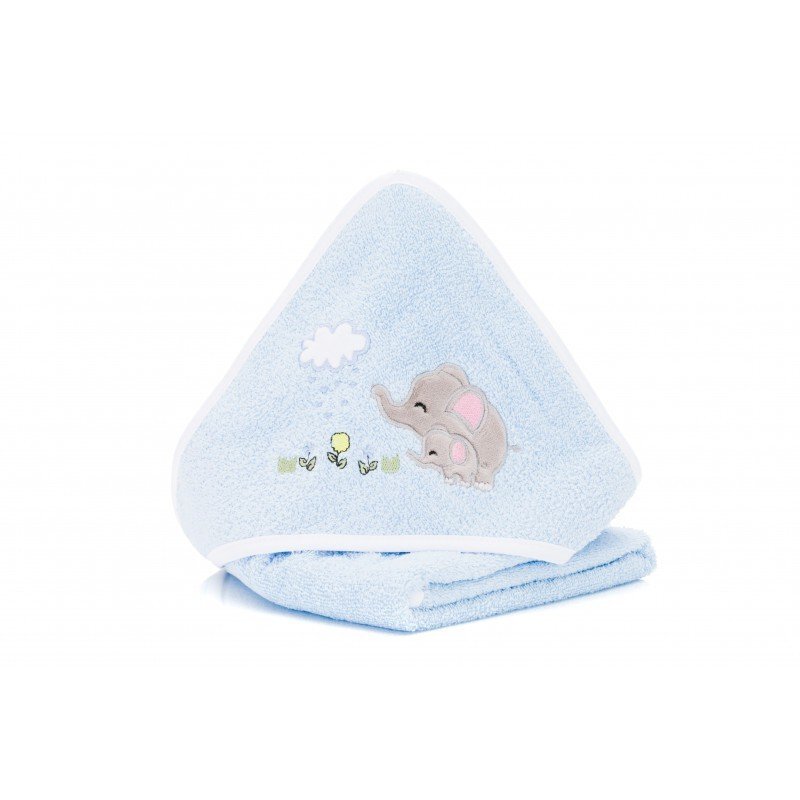 FILLIKID Prosop brodat Elepant family blue 75x75 cm