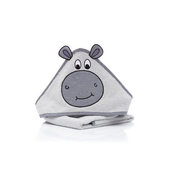 FILLIKID Prosop brodat Hippo grey 75x75 cm