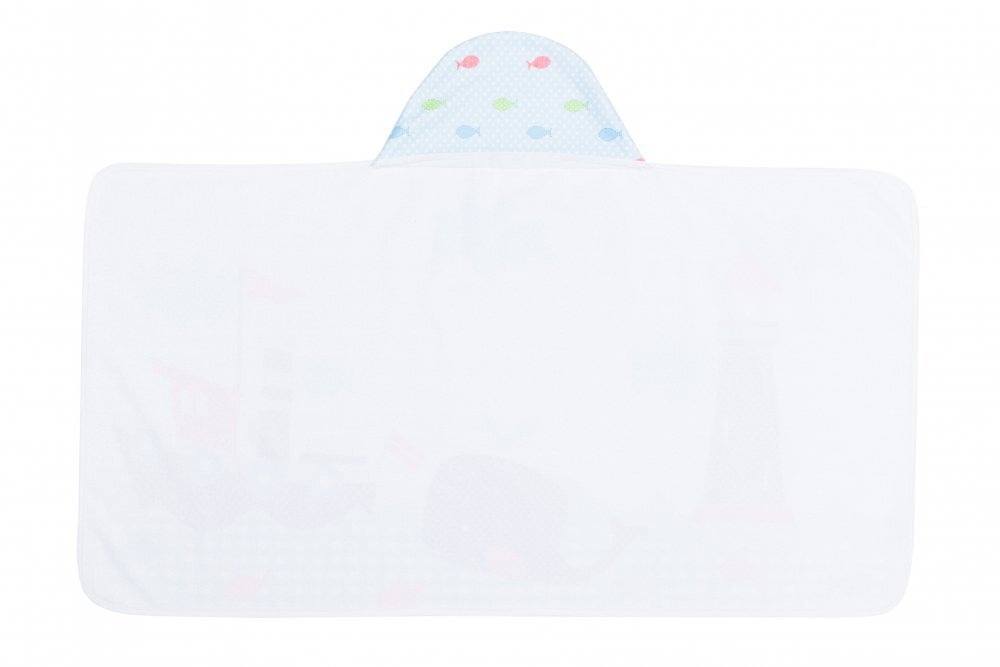 FILLIKID Prosop din bumbac cu capison balene 140x70cm