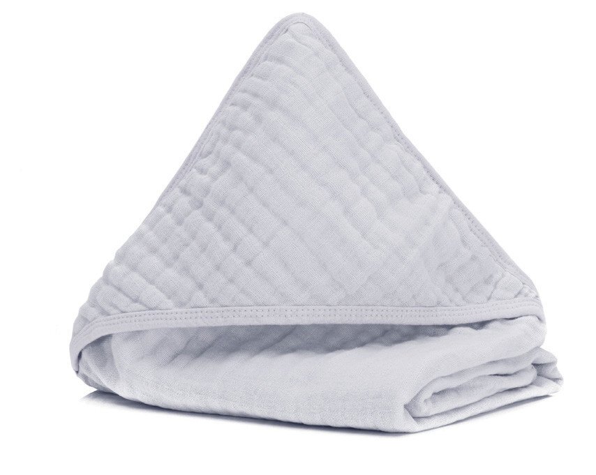 FILLIKID Prosop-pled din muselina light grey 75x75cm