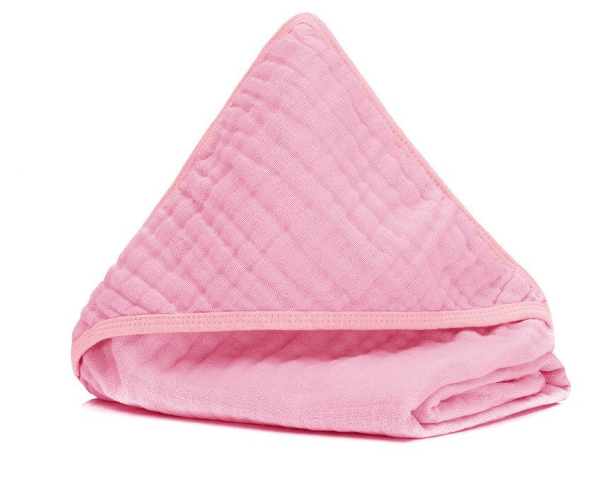 FILLIKID Prosop-pled din muselina roz 75x75cm