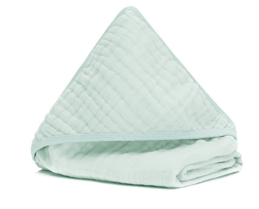 FILLIKID Prosop-pled din muselina verde 75x75cm