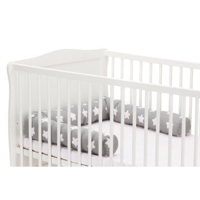FILLIKID Protectie laterale pentru pat lemn 190 cm Star grey