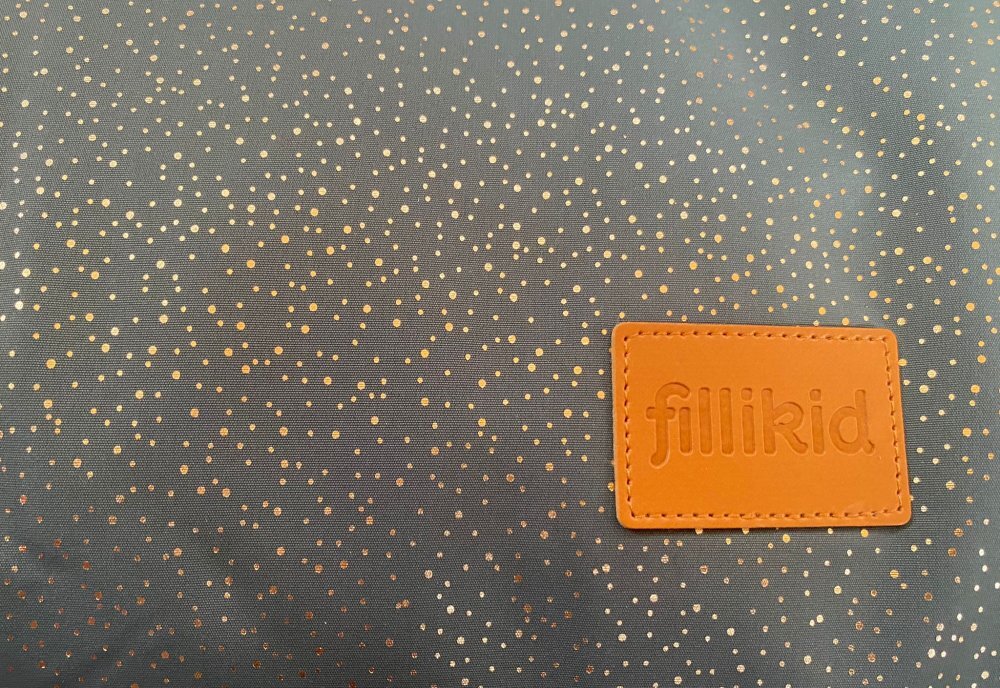 FILLIKID Sac de iarna cu guler blanita detasabil pentru carucior galaxy grey 100x50 cm