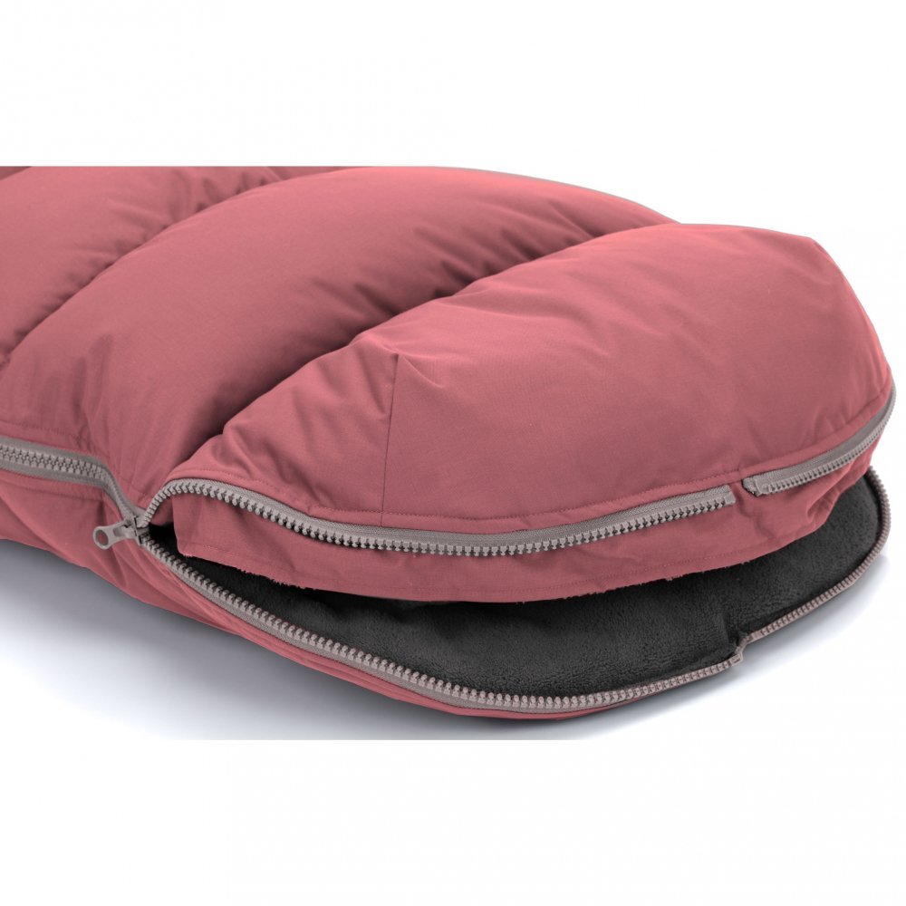 FILLIKID Sac de iarna cu guler blanita detasabil pentru carucior roz pudra 100x50 cm