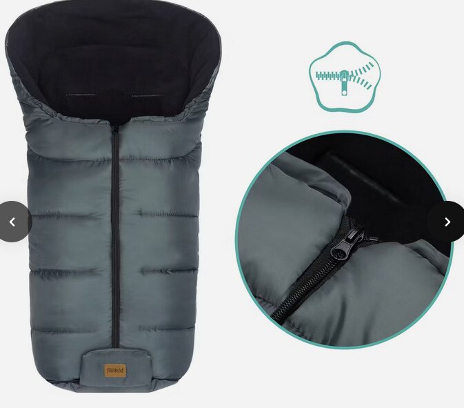 FILLIKID Sac de iarna pentru carucior EcoBig dark grey