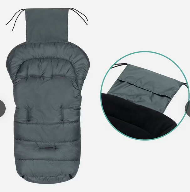 FILLIKID Sac de iarna pentru carucior EcoBig dark grey