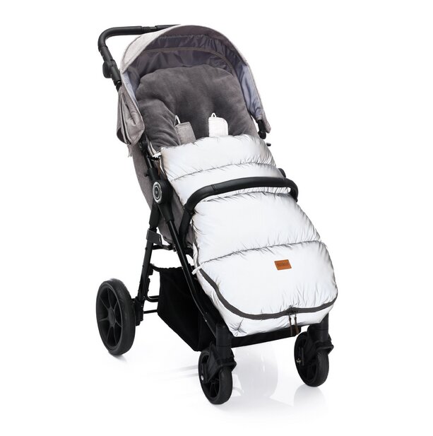 FILLIKID Sac de iarna reflectorizant pentru carucior Kinley silver