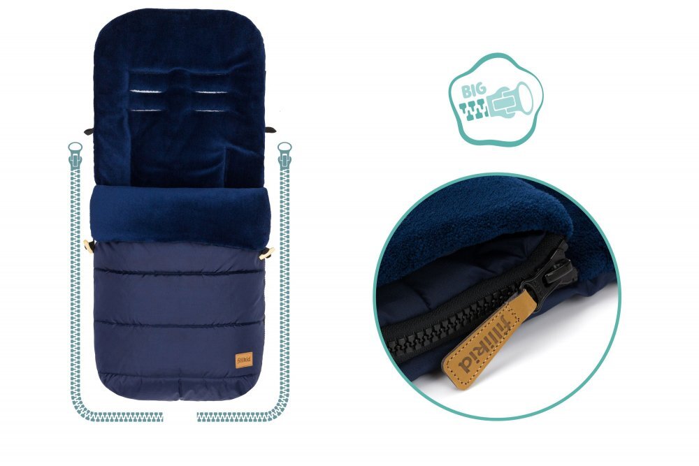 FILLIKID Sac iarna pentru carucior Lanin navy
