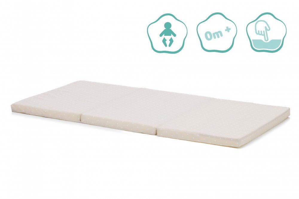 FILLIKID Saltea pliabila pentru copii Beige Buline 120x60x4 cm