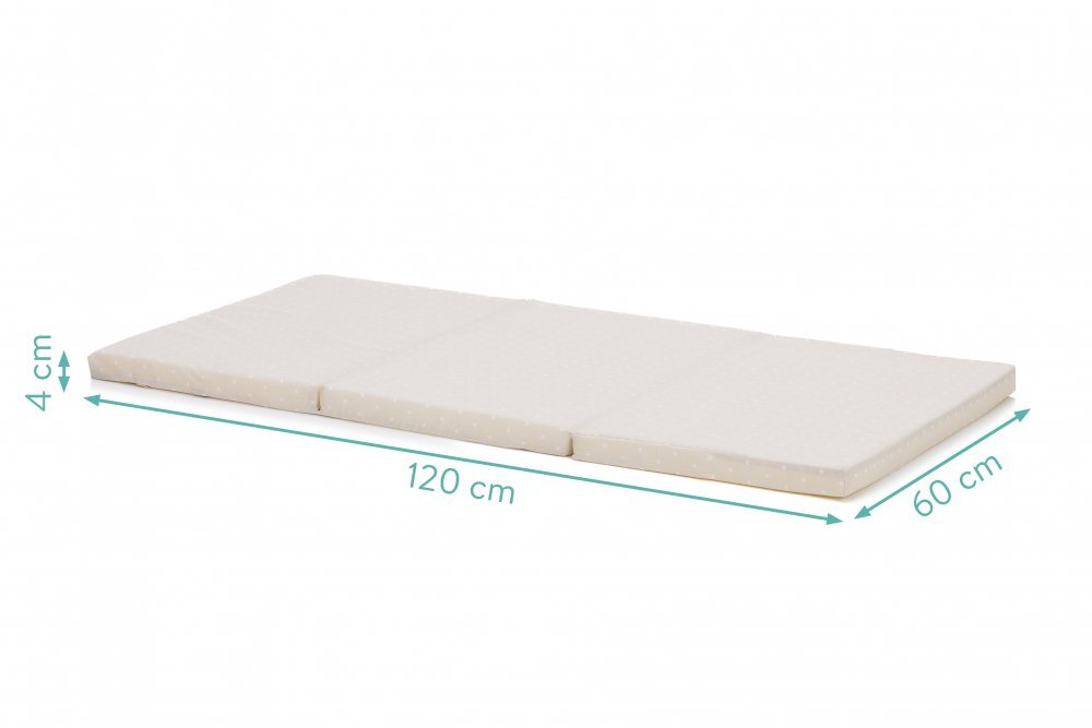 FILLIKID Saltea pliabila pentru copii Beige Buline 120x60x4 cm