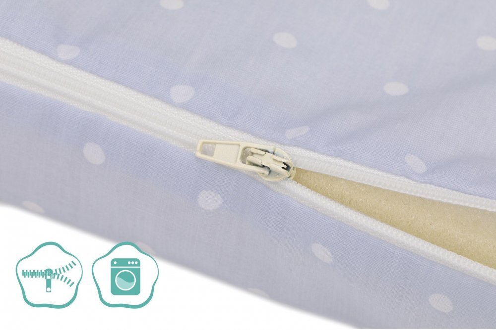 FILLIKID Saltea pliabila pentru copii Buline Bleu 120x60x4 cm