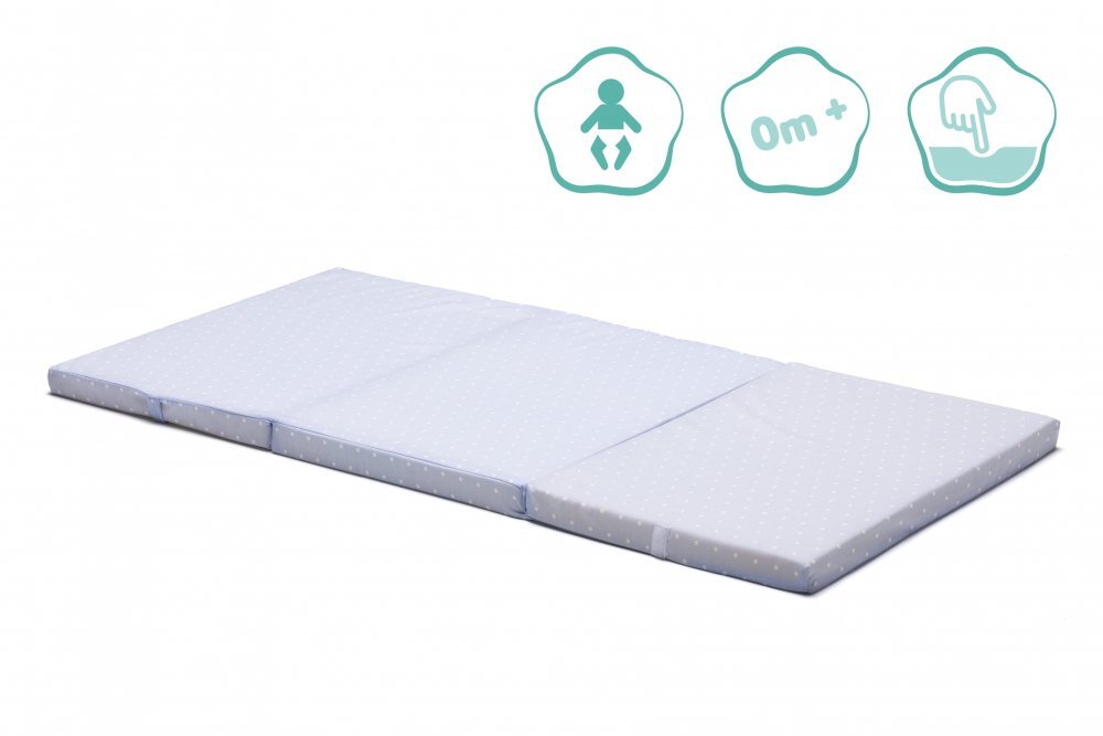 FILLIKID Saltea pliabila pentru copii Buline Bleu 120x60x4 cm
