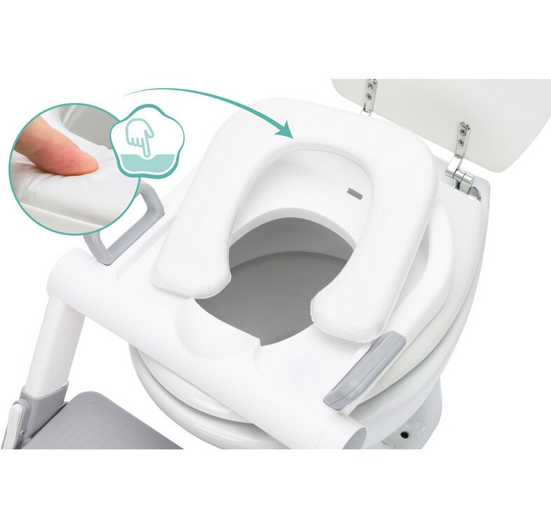FILLIKID Scara cu reductor WC moale pliabila 24 luni+ grey white