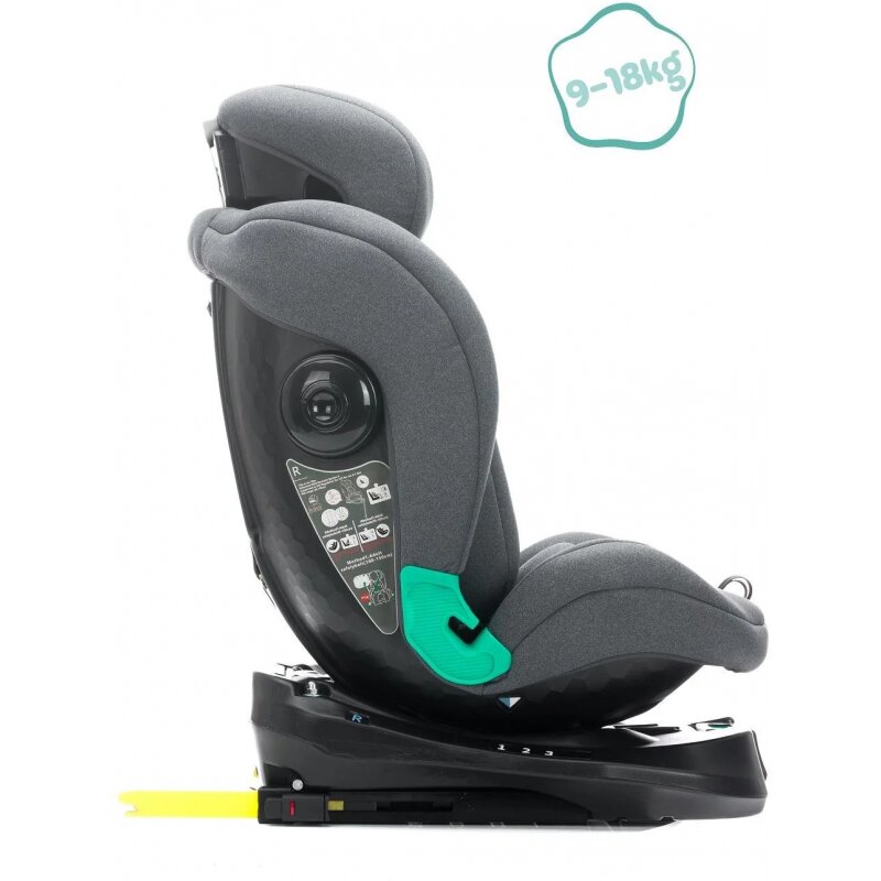 FILLIKID Scaun auto cu isofix Luca 360 grey 0-36 kg i-Size