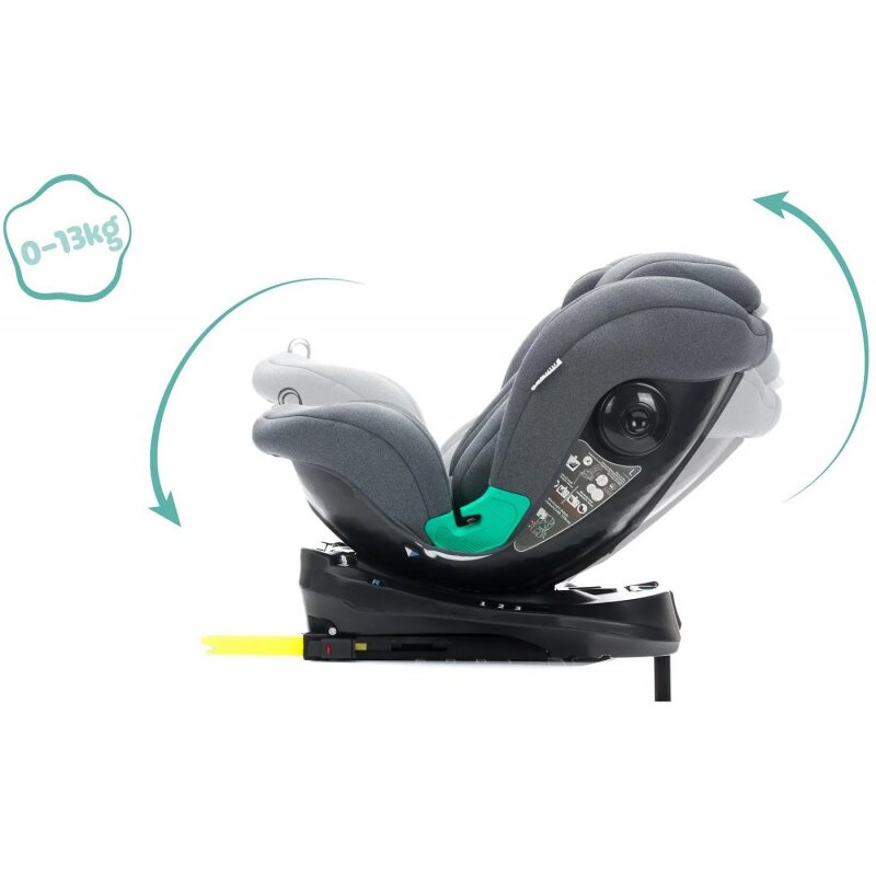 FILLIKID Scaun auto cu isofix Luca 360 grey 0-36 kg i-Size