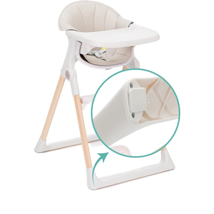 FILLIKID Scaun de masa si sezlong Noah 2 in 1 crem