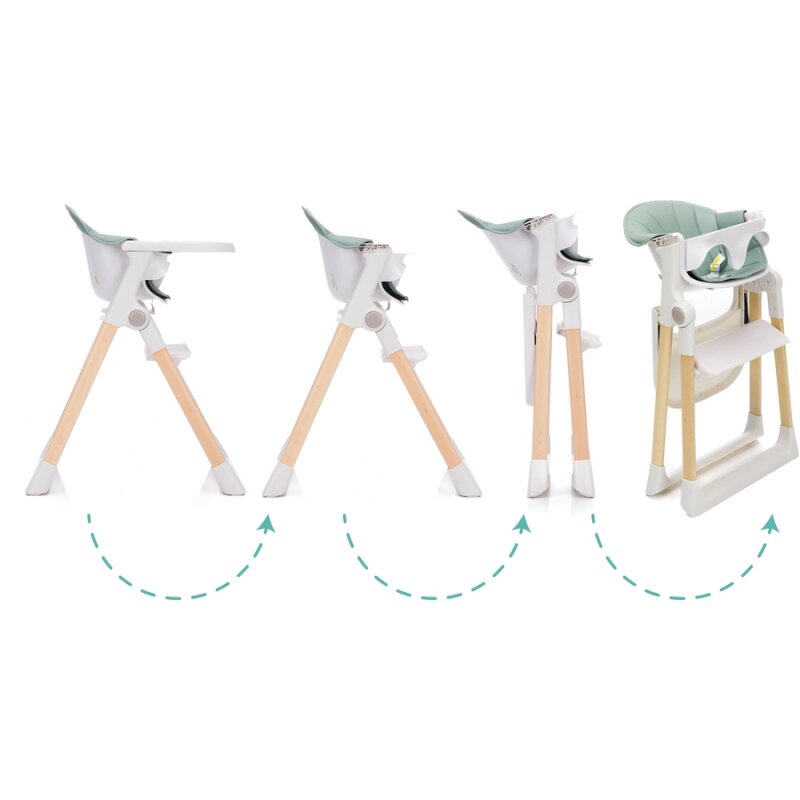 FILLIKID Scaun de masa si sezlong Noah 2 in 1 menta