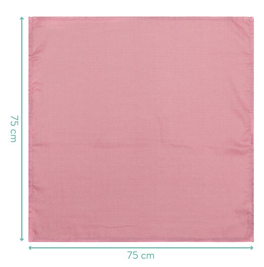 FILLIKID Set 3 scutece din muselina Flowers din bambus si bumbac 75x75 cm