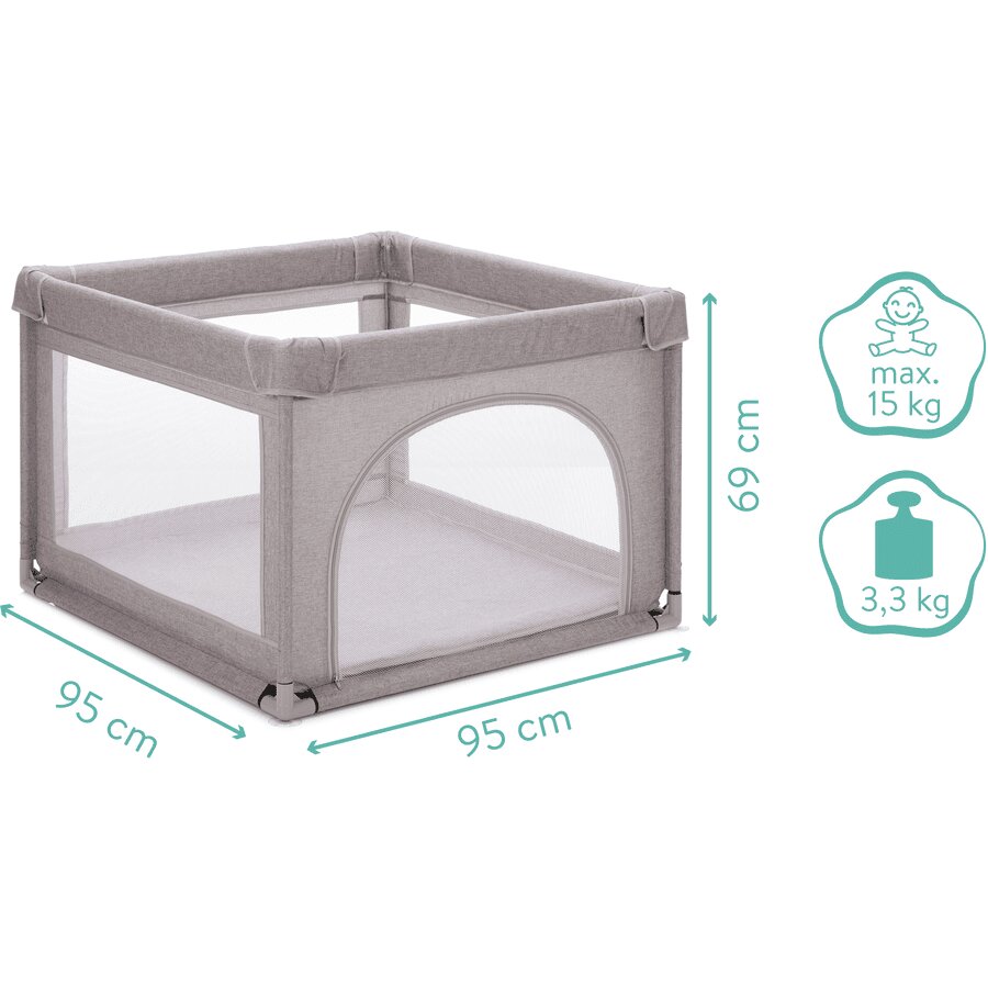 FILLIKID Tarc copii Mia grey melange 95x95 cm