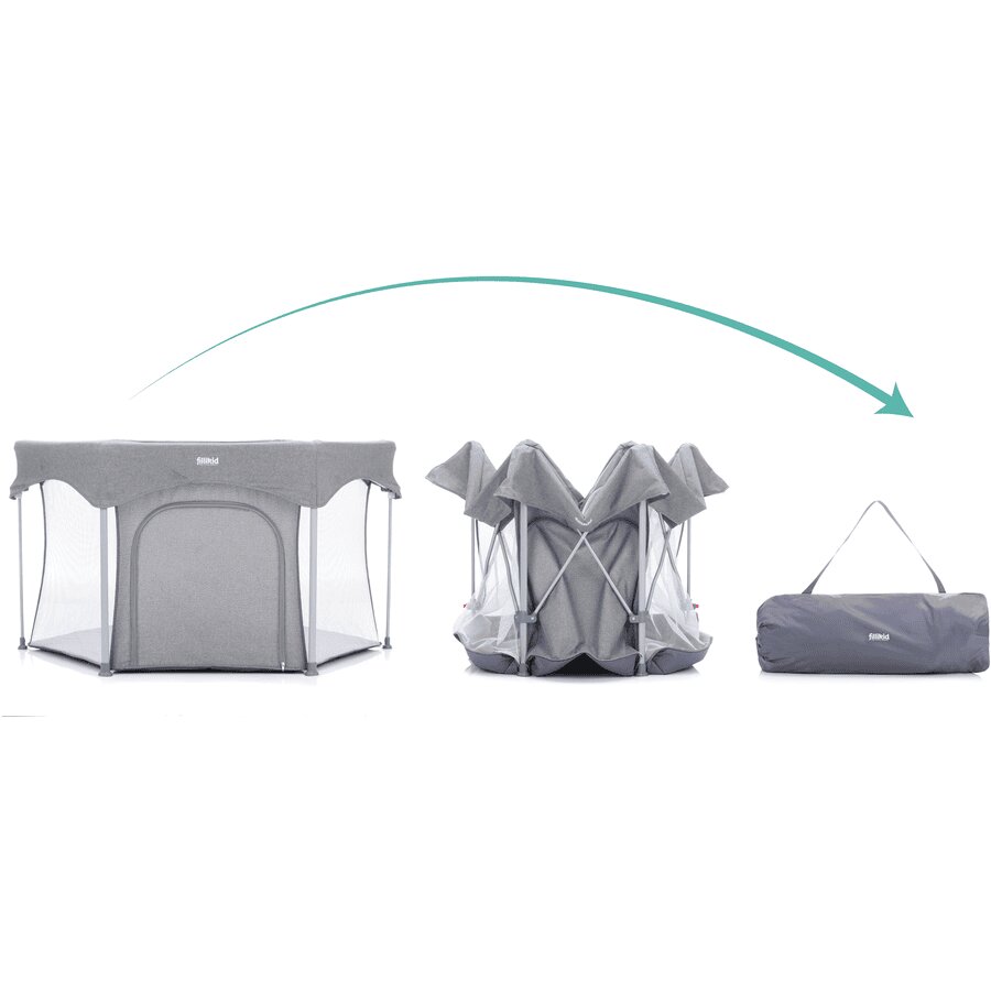 FILLIKID Tarc pentru copii hexagonal pliabil 136x75 cm Atena