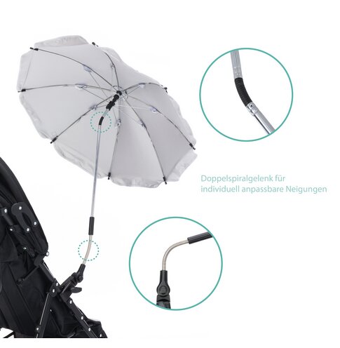 FILLIKID Umbrela standard pentru carucior Rose 65 cm UV 50+