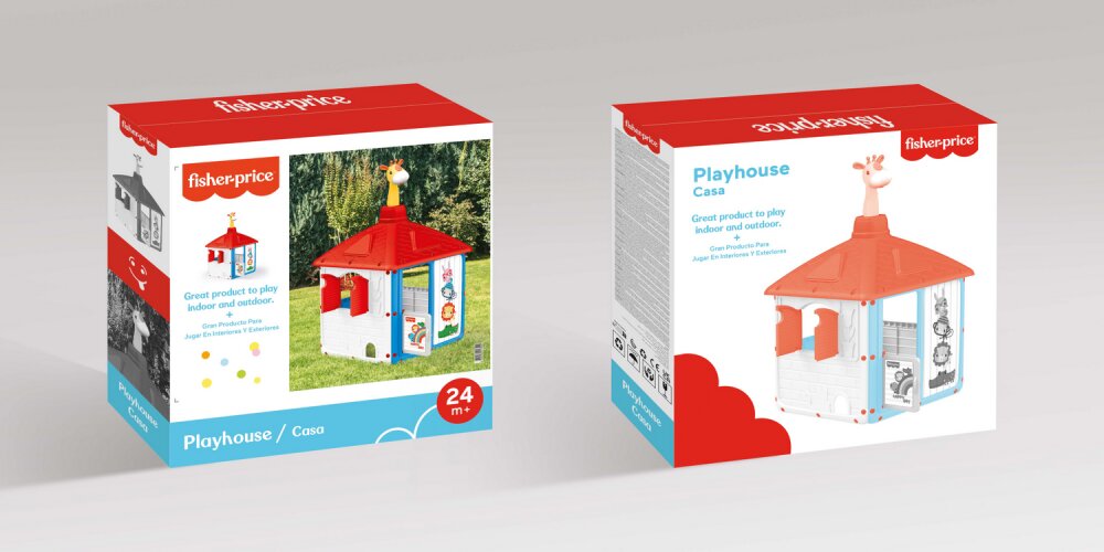 FISHER PRICE Casuta pentru copii Animalute vesele