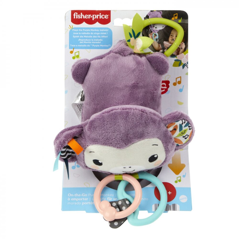 FISHER PRICE Jucarie de agatat Maimutica mov muzicala