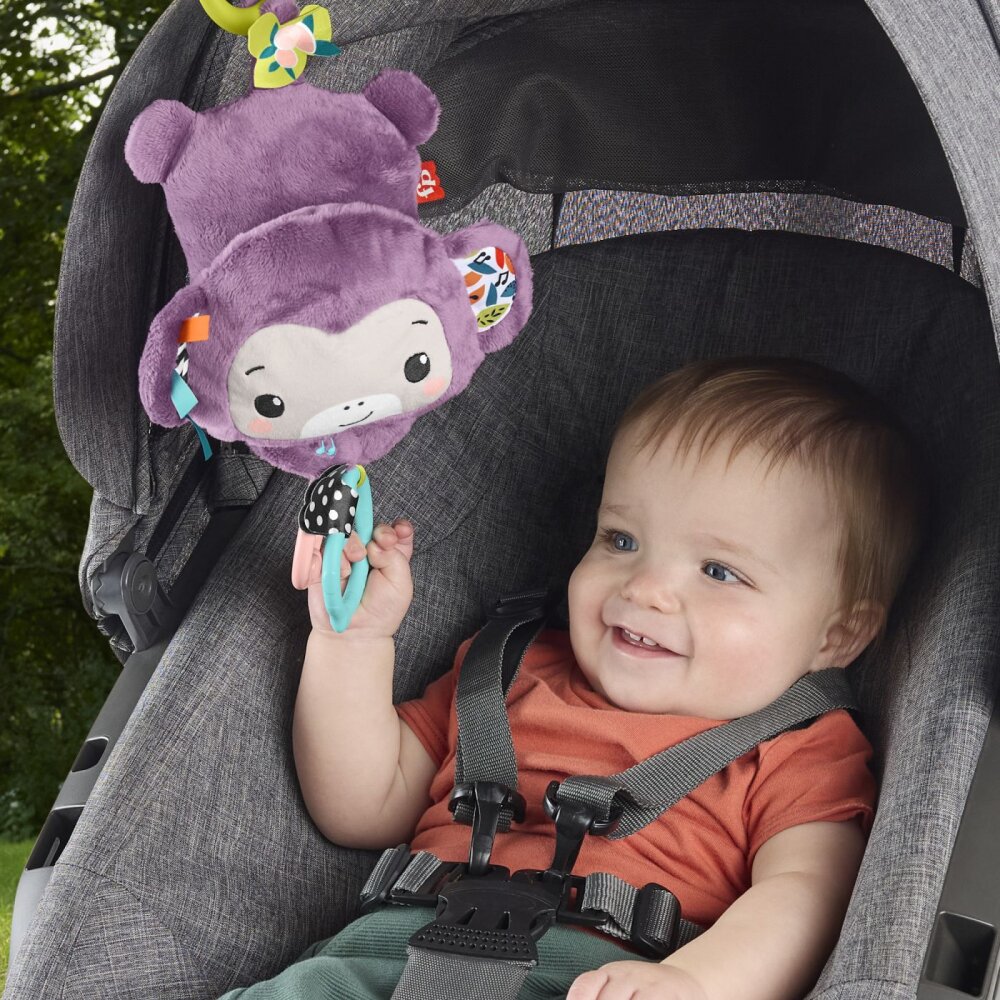 FISHER PRICE Jucarie de agatat Maimutica mov muzicala