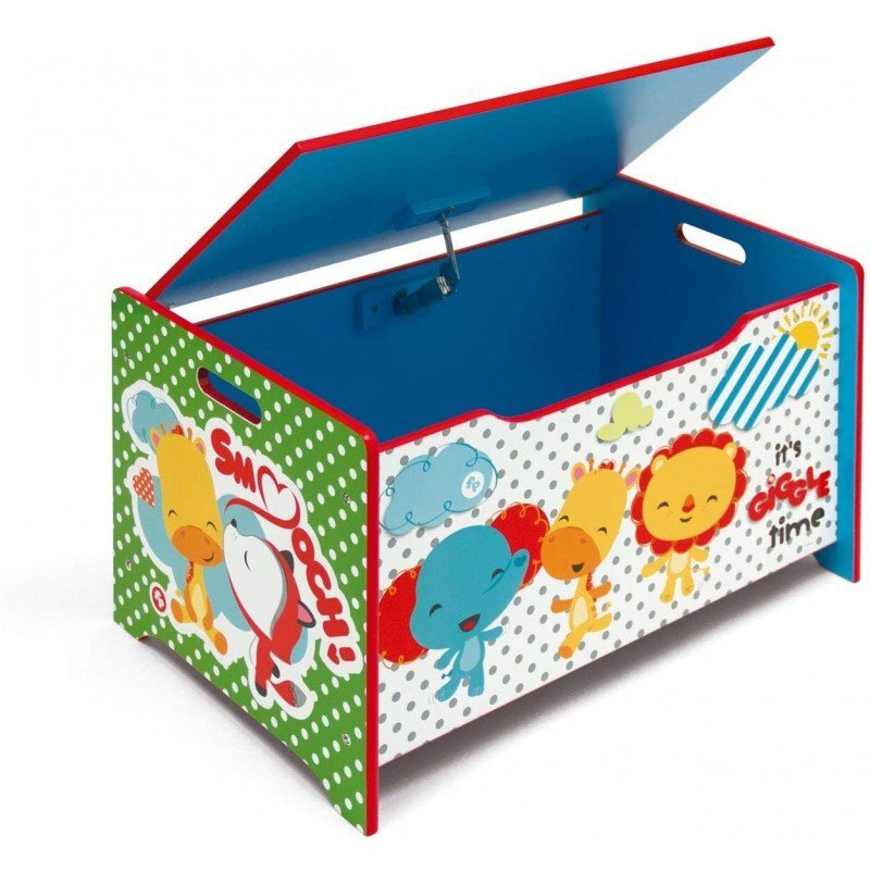 FISHER PRICE Ladita din lemn pentru depozitare jucarii Its Giggle Time