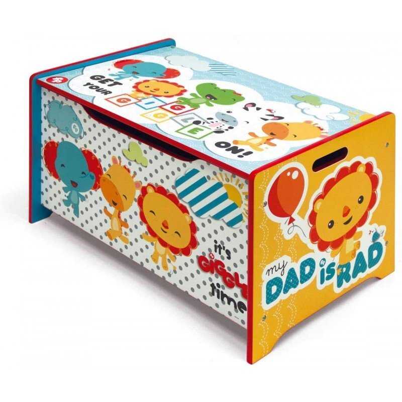 FISHER PRICE Ladita din lemn pentru depozitare jucarii Its Giggle Time