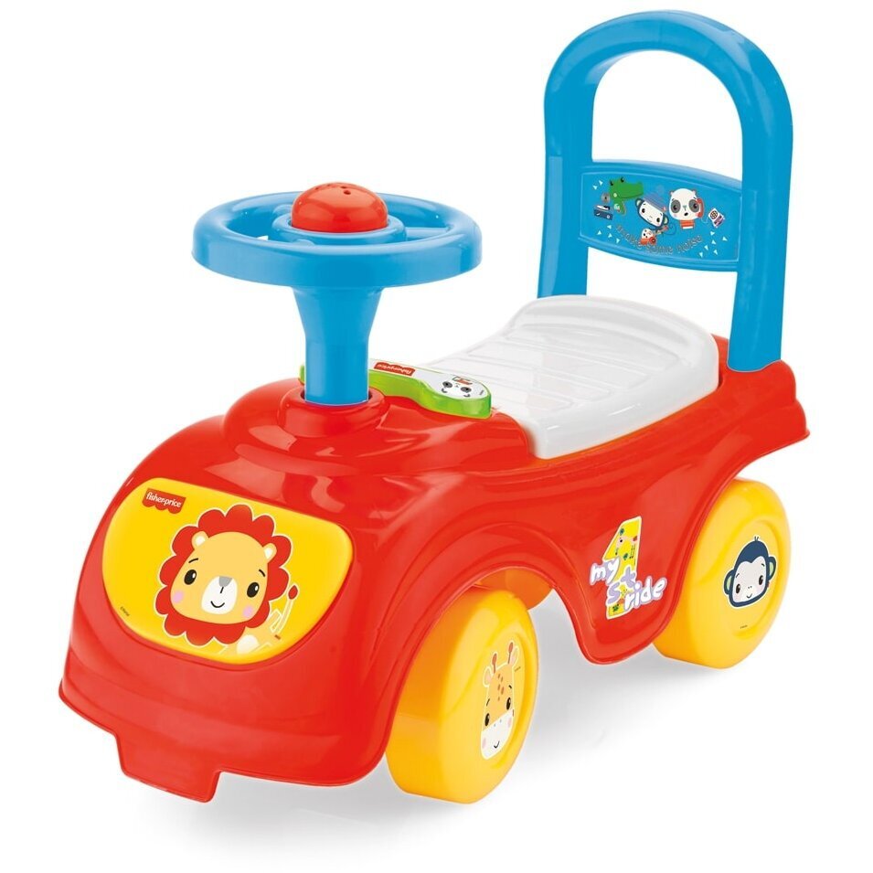 FISHER PRICE Masinuta copii fara pedale Ride-On cu spatar si spatiu depozitare jucarii de la 12 luni pana la 23 kg