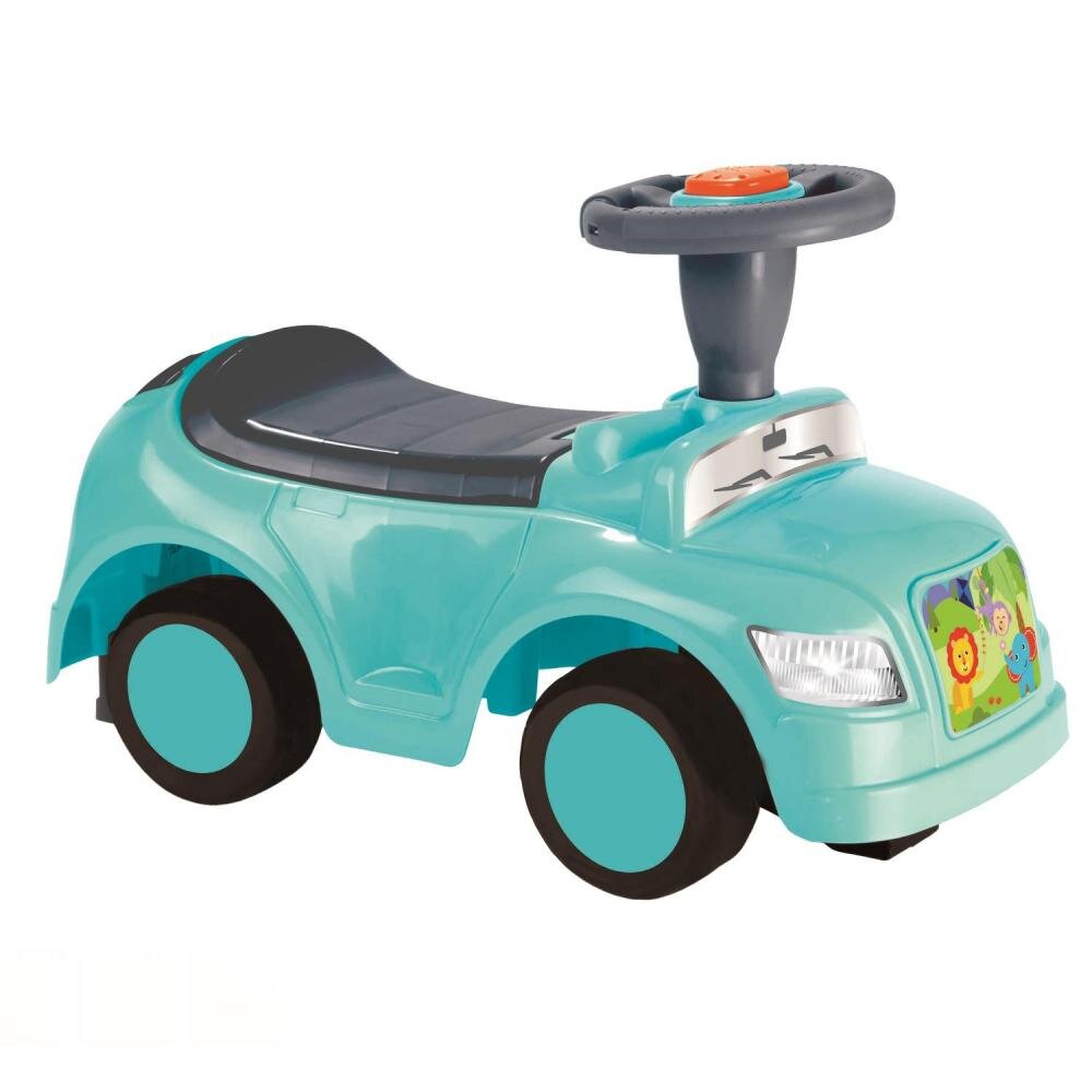 FISHER PRICE Masinuta copii Ride-On fara pedale volan cu sunete spatiu de depozitare sub scaun destinata copiilor cu o greutate de maxim 23 kg