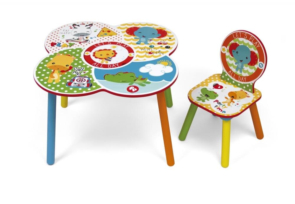 FISHER PRICE Set masuta multifunctionala si un scaunel Its Giggle Time
