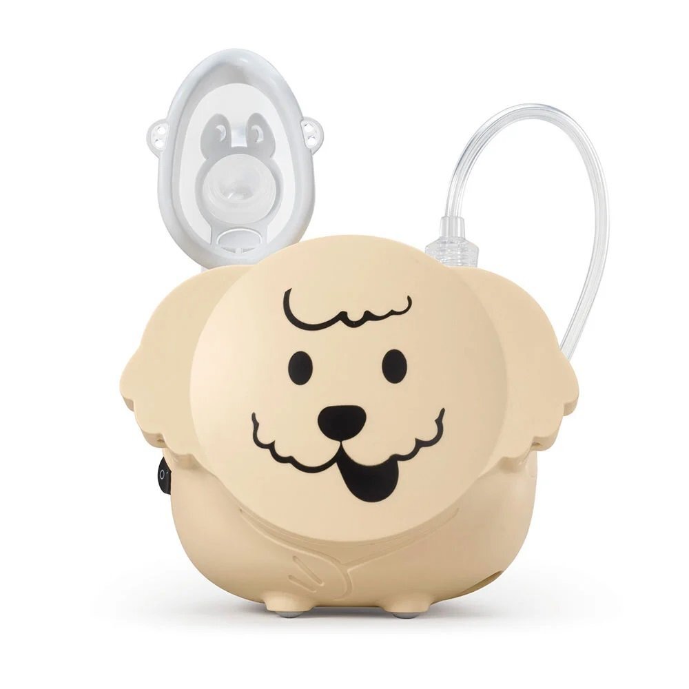 FLAEM Aparat de aerosoli Puppy masca copii si adulti Soft Touch bej