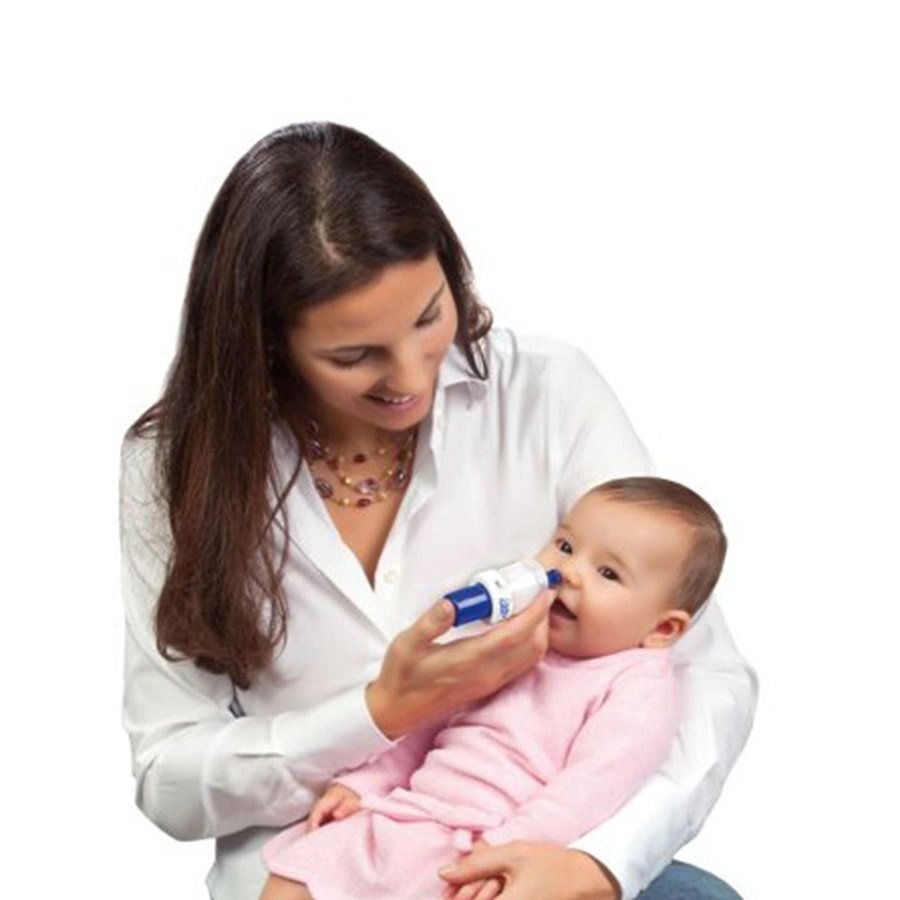 FLAEM Aspirator nazal manual Baby pentru bebelusi si copii albalbastru AC0423P